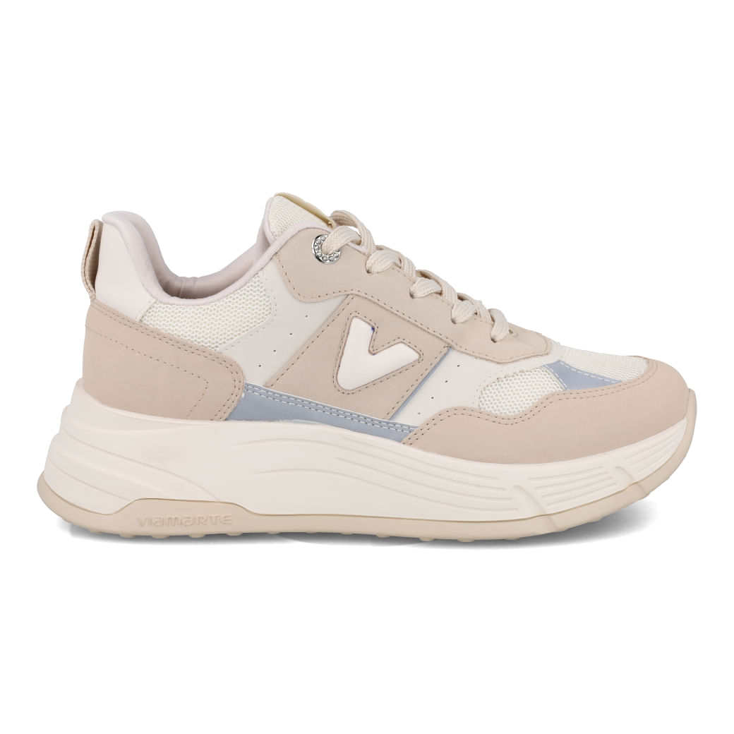 Via Marte Tenis Casual 229001-02 Saara-Marfim-Gelo-Prata-Marfim Nobuck_3__10